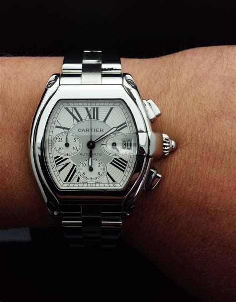 cartier watch men roadster fake|how to authenticate cartier watch.